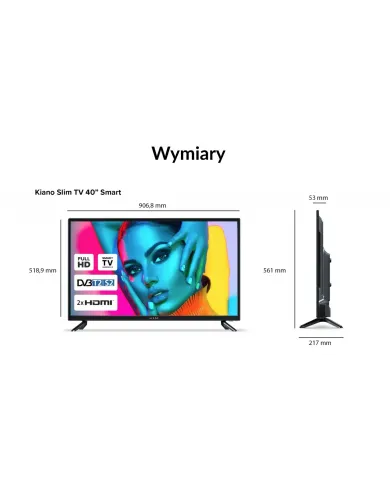 Televisor Kiano Slim TV 40" Smart Android