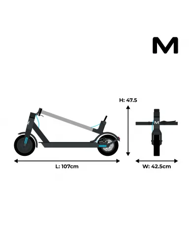 Patinete eléctrico Motus Scooty 8.5 | Potencia 350W | Batería 7.8Ah