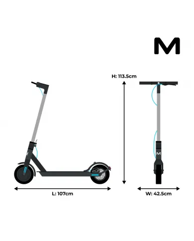 Patinete eléctrico Motus Scooty 8.5 | Potencia 350W | Batería 7.8Ah