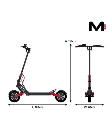 Patinete eléctrico Motus PRO 10 sport 2021 2x1000W