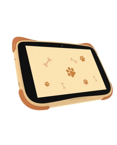 Tablet Kiano Alpha Kid Centro Educativo aprobado por el MEN - marrón/naranja