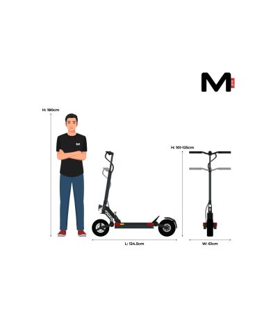 Patinete eléctrico Motus Pro 10 2022 600W 20km/h