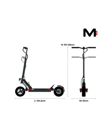 Patinete eléctrico Motus Pro 10 2022 600W 20km/h