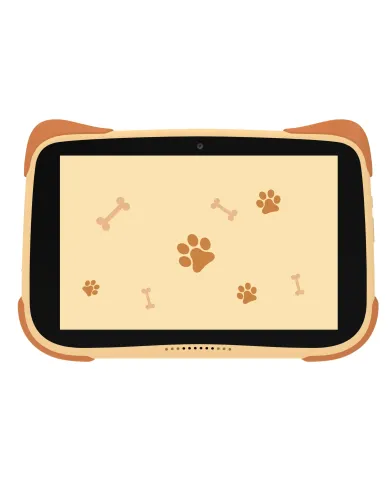 Tablet Kiano Alpha Kid Centro Educativo aprobado por el MEN - marrón/naranja