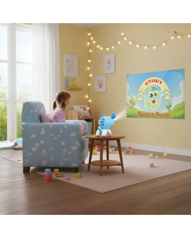 Proyector para cine en casa con funciones educativas Kiano Alpha KID Blue (dog)