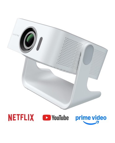 Proyector para cine en casa Kiano Elegance Cinema, 400 Ansi, Netflix, Prime, YouTube