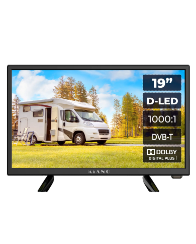 Televisor LED KIANO SLIMTV 19" TRAVEL Ideal para autocaravana, camión, cargador 12V