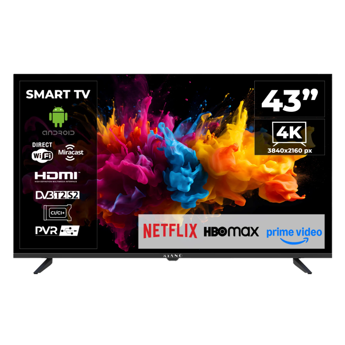Televisor LED Kiano Elegance TV 43" 4K UHD