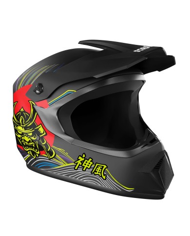 Casco integral Kamikaze Tokyo Drift para scooters, MTB y bicicletas.