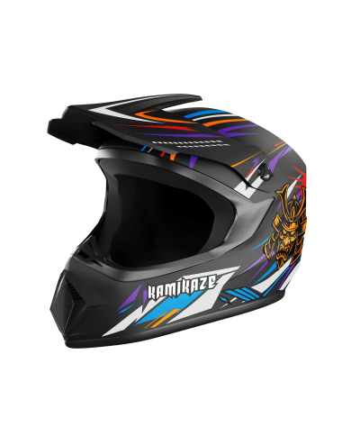 Casco Kamikaze integral para patinete, MTB y bicicleta Orange