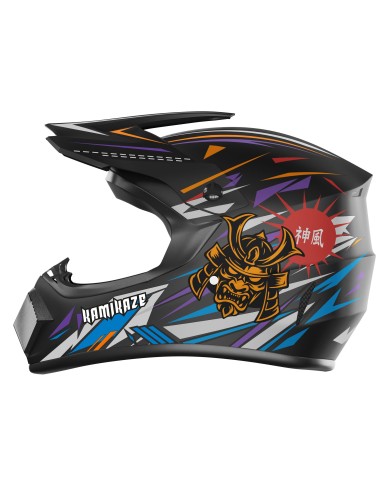Casco Kamikaze integral para patinete, MTB y bicicleta Orange