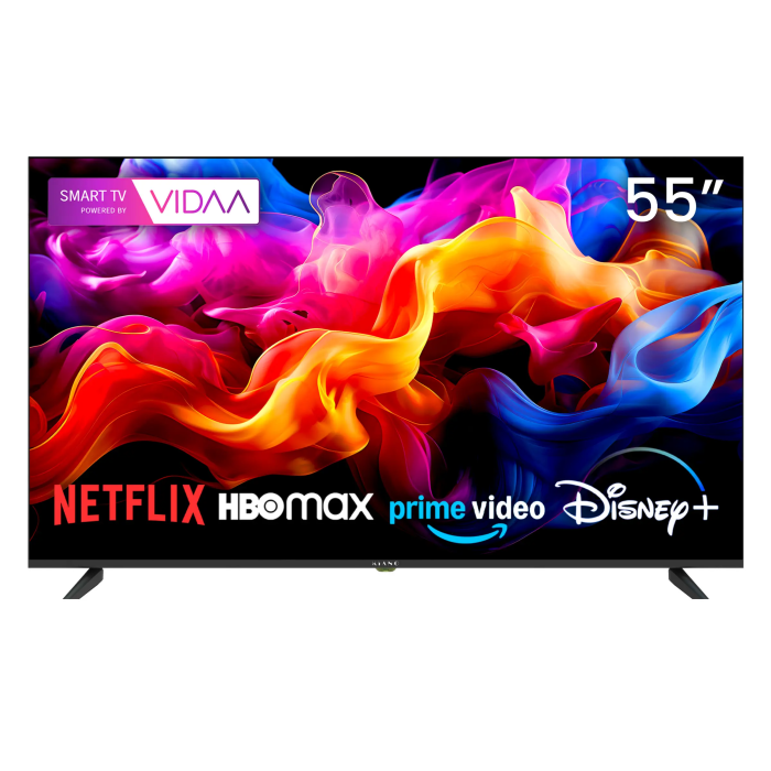 Televisor Kiano Elegance 55" 4K Smart TV VIDAA Netflix. HBO, Prime
