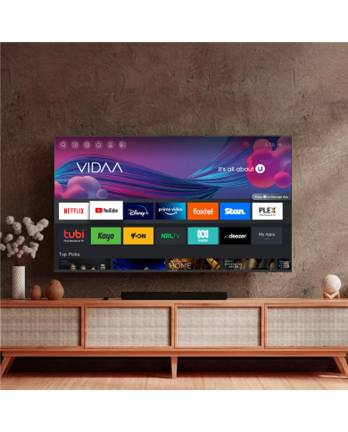 Televisor Kiano Elegance 55" 4K Smart TV VIDAA Netflix. HBO, Prime