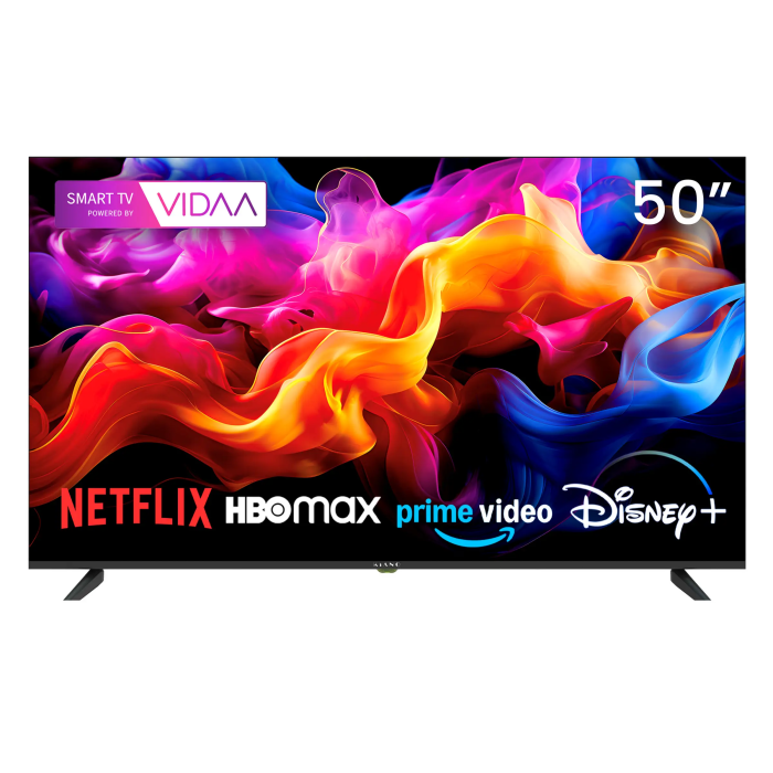 Televisor Kiano Elegance 50" 4K Smart TV VIDAA Netflix. HBO, Prime