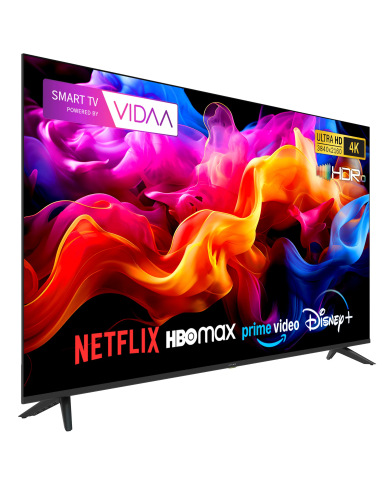 Televisor Kiano Elegance 50" 4K Smart TV VIDAA Netflix. HBO, Prime