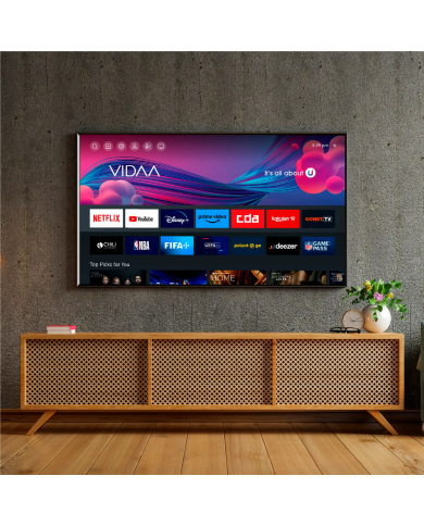 Televisor Kiano Elegance 50" 4K Smart TV VIDAA Netflix. HBO, Prime