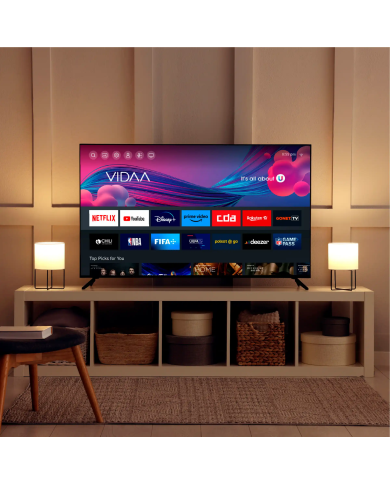 Televisor Kiano Elegance 50" 4K Smart TV VIDAA Netflix. HBO, Prime