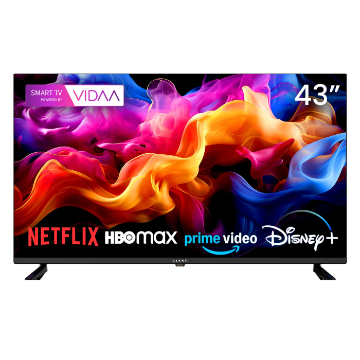 Televisor Kiano Elegance 43" 4K Smart TV VIDAA Netflix. HBO, Prime