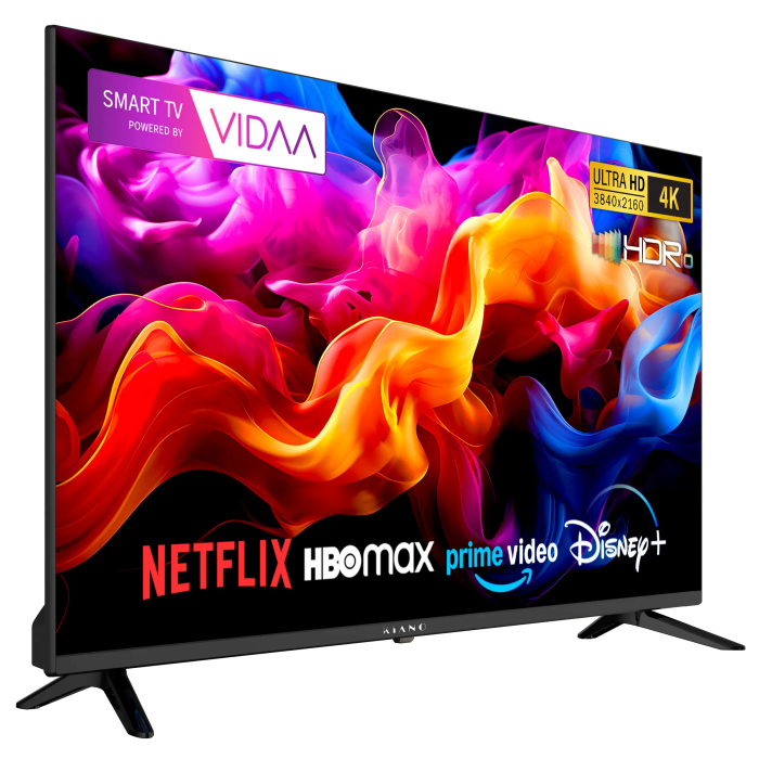 Televisor Kiano Elegance 43" 4K Smart TV VIDAA Netflix. HBO, Prime