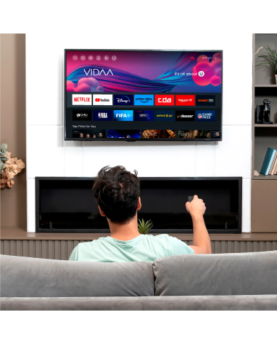 Televisor Kiano Elegance 43" 4K Smart TV VIDAA Netflix. HBO, Prime