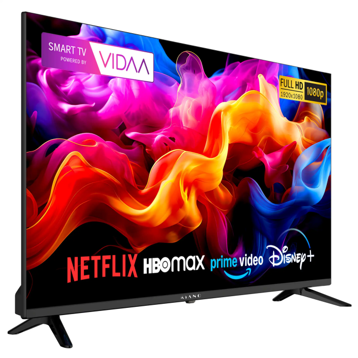 Televisor Kiano Elegance 40" Full HD Smart TV VIDAA Netflix. HBO, Prime