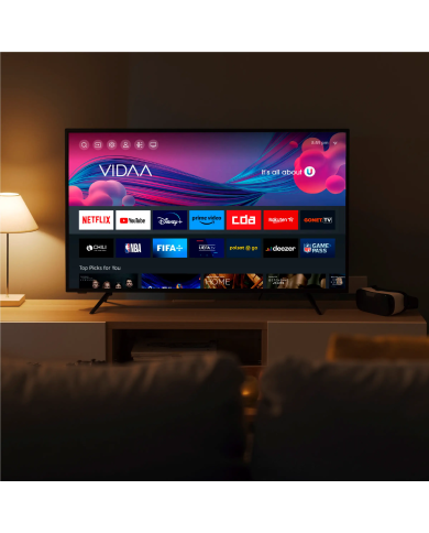 Televisor Kiano Elegance 40" Full HD Smart TV VIDAA Netflix. HBO, Prime