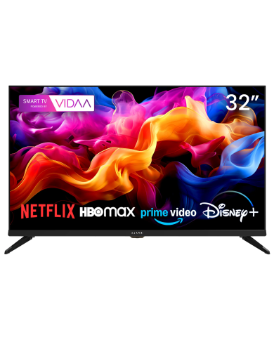 Televisor Kiano Elegance 32" HD Ready Smart TV VIDAA Netflix. HBO, Prime
