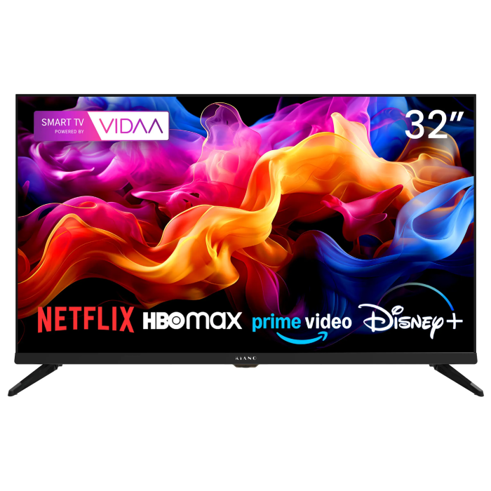 Televisor Kiano Elegance 32" HD Ready Smart TV VIDAA Netflix. HBO, Prime