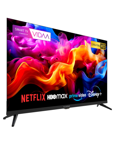 Televisor Kiano Elegance 32" HD Ready Smart TV VIDAA Netflix. HBO, Prime
