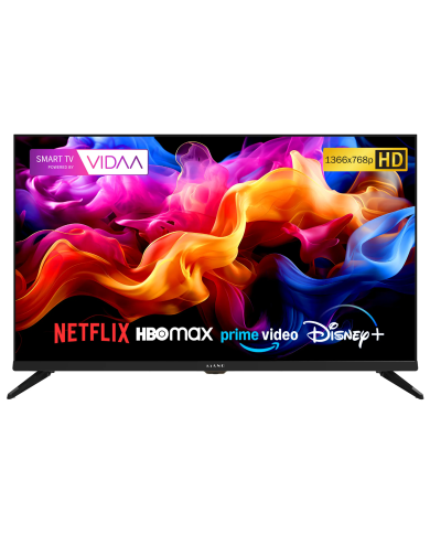 Televisor Kiano Elegance 32" HD Ready Smart TV VIDAA Netflix. HBO, Prime