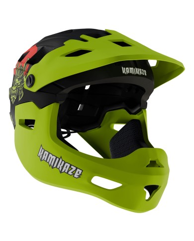 Casco de mandíbula Kamikaze RONIN Helmet Green