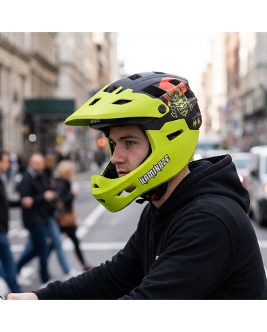 Casco de mandíbula Kamikaze RONIN Helmet Green
