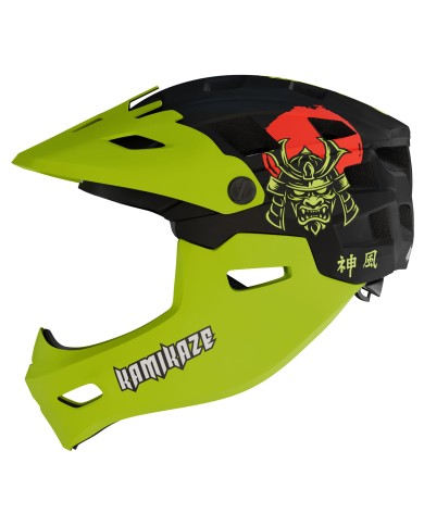 Casco de mandíbula Kamikaze RONIN Helmet Green