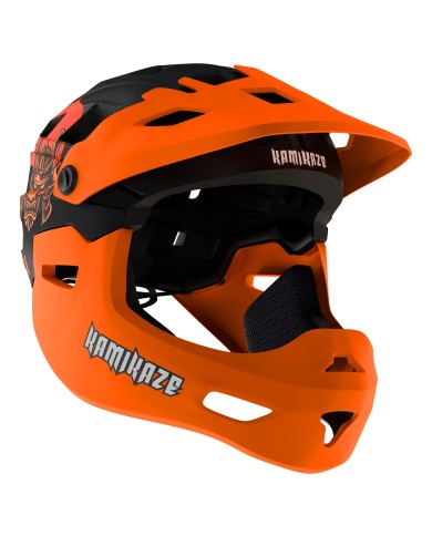Casco de mandíbula Kamikaze RONIN Helmet Orange