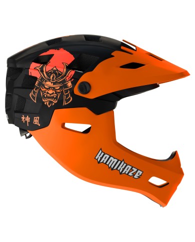 Casco de mandíbula Kamikaze RONIN Helmet Orange