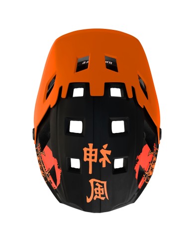 Casco de mandíbula Kamikaze RONIN Helmet Orange