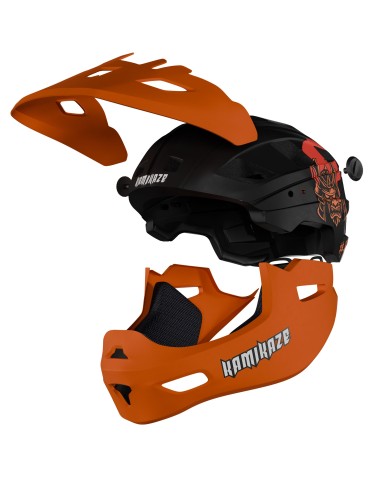 Casco de mandíbula Kamikaze RONIN Helmet Orange