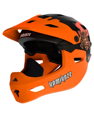 Casco de mandíbula Kamikaze RONIN Helmet Orange