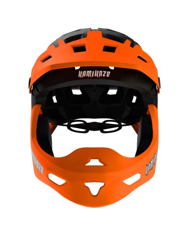 Casco de mandíbula Kamikaze RONIN Helmet Orange