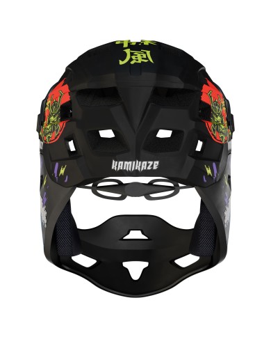 Casco de mandíbula Kamikaze RONIN Wave Black