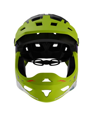 Casco de mandíbula Kamikaze RONIN Wave Green