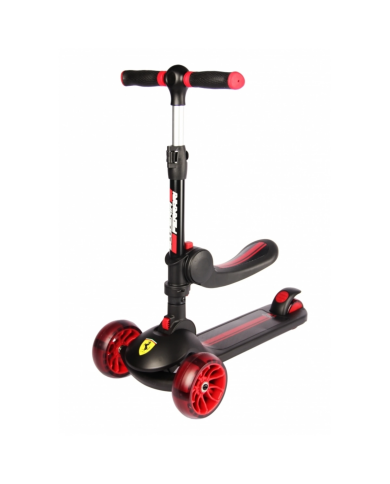 Ferrari patinete infantil de tres ruedas 2EN1 FXK28-2 Negro