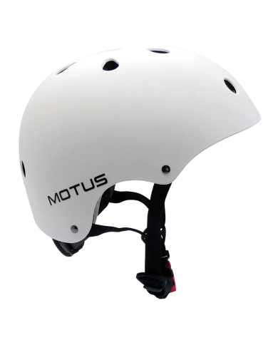 Casco MOTUS ajustable blanco talla S para bicicleta, patinete eléctrico