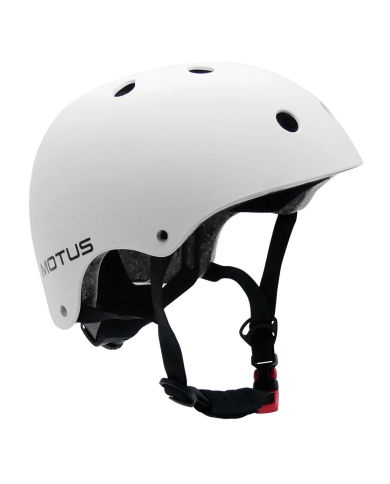 Casco MOTUS ajustable blanco talla S para bicicleta, patinete eléctrico