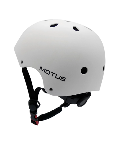 Casco MOTUS ajustable blanco talla S para bicicleta, patinete eléctrico