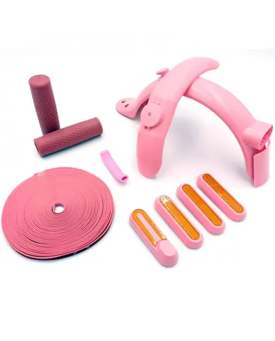 Set rosa para personalizar patinetes eléctricos