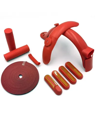 Juego rojo para personalizar patinetes eléctricos
