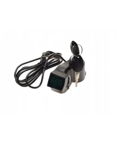 Interruptor con voltímetro para patinete eléctrico