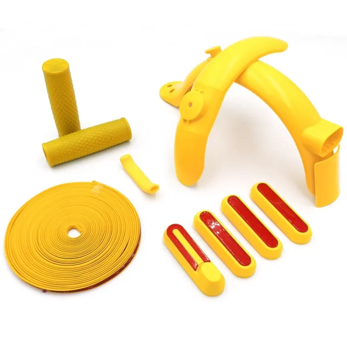 Juego amarillo para personalizar patinetes eléctricos