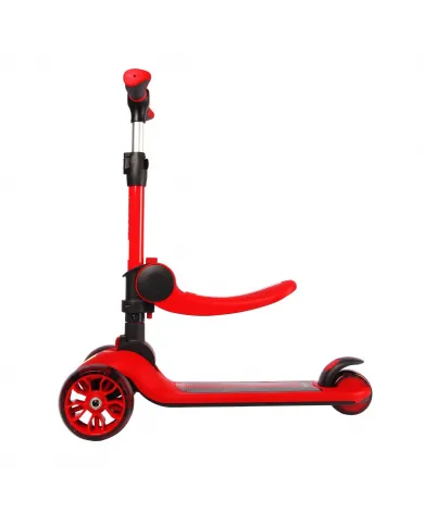 Patinete infantil Ferrari de tres ruedas 2 en 1 FXK28-2 Rojo